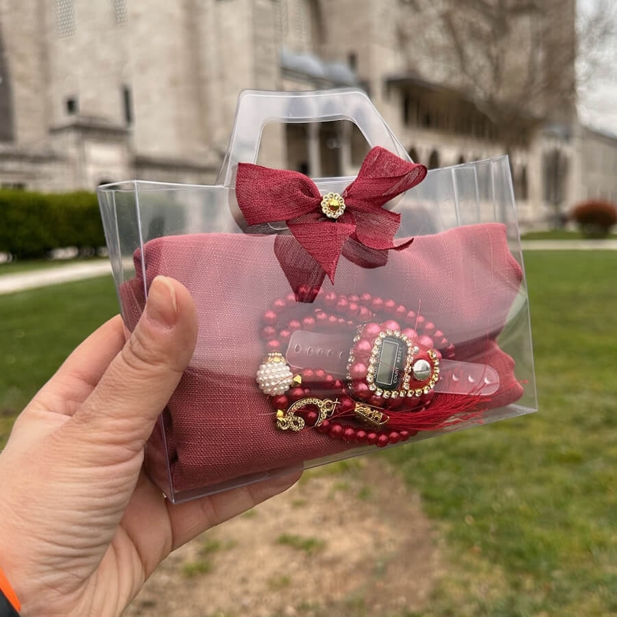 asetat-kutu-icerisinde-esarp-zikirmatik-ve-tesbih-BORDO