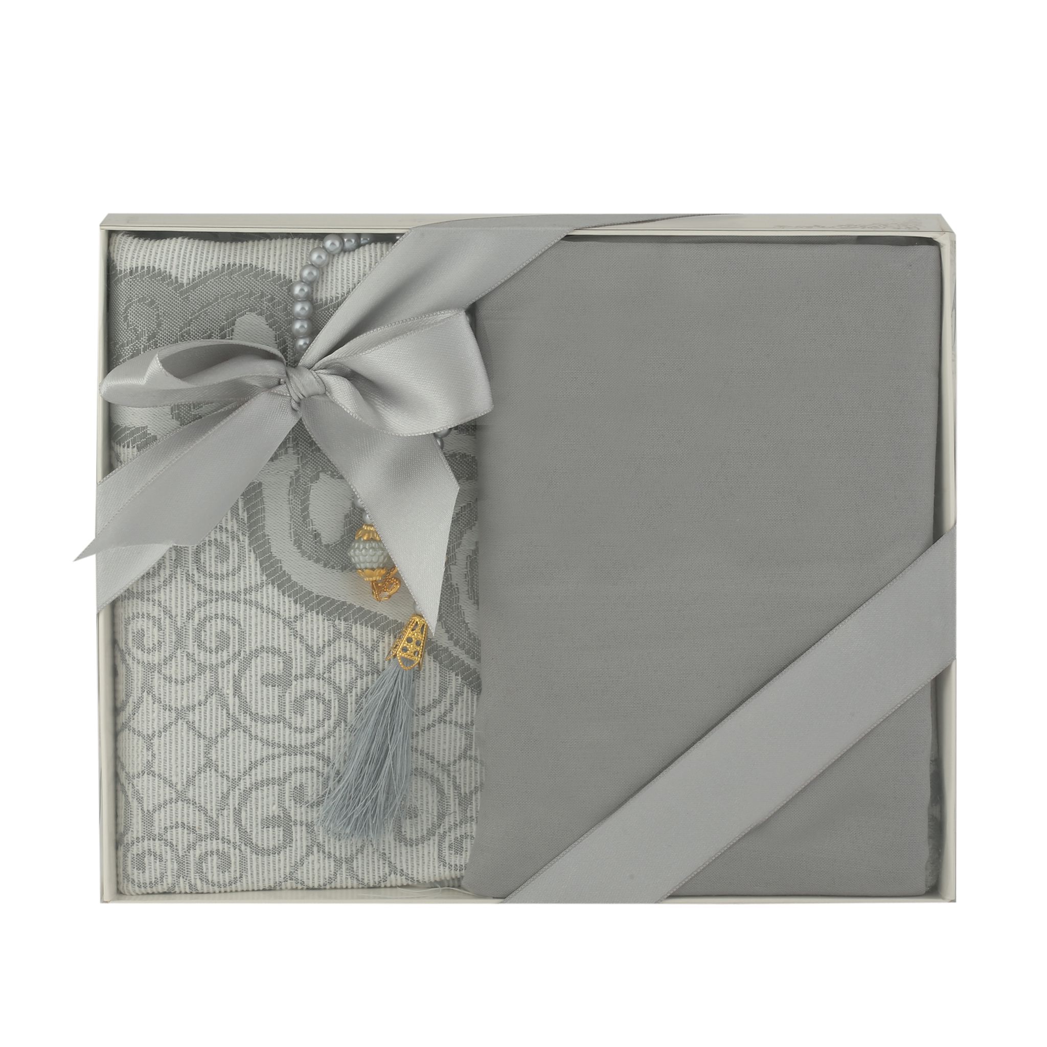 Seccade-inci tesbih-kare flamlı pamuklu eşarp